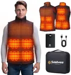 Soleilwear Mens Heated Vest with 12