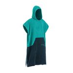 Osprey Kids Hooded Towel Poncho | Beach Changing Robe for Boys and Girls Age 6-12 Surfing Swimming with Waterproof Seat Protector Section and Built-in Bag, Aqua - Unisex