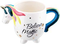 NYRWANA DELIVERING SMILES IN INIDA Coffee Mug, Birthday Gift For Girls And Boys, Ceramic Coffee Mug, Unicorn Coffee Mug, Rakhi Gift For Brother & Sister (450 Ml)