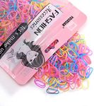 Youxuan Kids Elastics No Damage Colored Hair Bands Fashion Girls Hair Ties 1000 Count Small Size