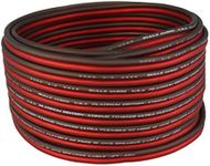 Bullz Audio BPES16.25 25' True 16 Gauge AWG Car Home Audio Speaker Wire Cable Spool (Clear Red/)