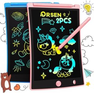 ORSEN 2 Pack LCD Writing Tablet for Kids, Colorful Doodle Board Drawing Pad for Kids, Learning Educational Toy Gift for Age 2 3 4 5 6 7 8 Year Old Girls Boys Toddlers