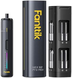 Fanttik S2 Pro Max Electric Screwdriver, Cordless Screwdriver Set, 7 Torque Settings, 0.5 to 6N.m, 16 Magnetic Bits, 1/4''Hex Shank, with 90° Angle Adapter, for Furniture, Household Repairs