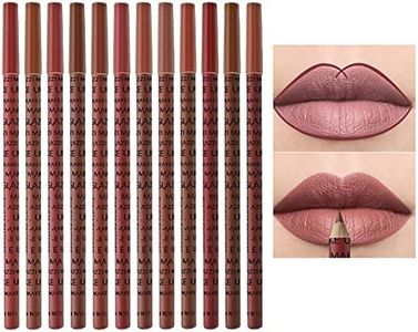 Lip Liner Pencil Set | 12 Colors Lip Liner Pencils,Natural Long Lasting Makeup Lip Liners, High Pigmented Lipstick