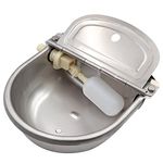 M.Z.A Cattle Drinker Waterer Trough Stainless Steel Automatic Drinking Bowl with Float Valve for Dog Horse Cattle Goat Sheep