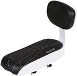 Lixada Bicycle Back Seat Cycling Bike Bicycle MTB PU Leather Soft Cushion Rear Rack Seat Children Seat with Back Rest