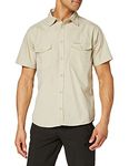 Craghoppers Mens Kiwi Short Sleeve Hiking Shirt, Oatmeal, M EU