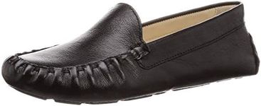 Cole Haan Women's Evelyn Driver, Black Leather, 7.5-C US