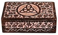 ETROVES 8 inch Wooden Jewelry Box -