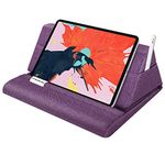 MoKo Tablet Pillow Stand, Soft Bed Pillow Holder, Fits up to 11" Pad, Fit with iPad 10th,iPad Pro 11 2022, New iPad Air 4/3, iPad Pro 11/10.5/9.7, Mini 5 4, Galaxy Tab S9/S9+,Purple