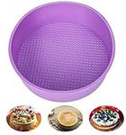 Baking Silicone Round Cake Pan Baking Mold, BPA Free, Non-Stick European-Grade Silicone, 2.36-inches Deep (10 inch)