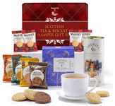 Hattie's Gifts Afternoon Tea Hamper for 2 - Contains Luxury Scottish Shortbread and Famous Edinburgh Tea - Hampers & Gourmet Gifts from Scotland, Tea and Biscuit Gift Set