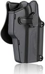 Universal OWB Gun Holster fit 80+ Pistols, Open Belt Carry Tactical Holster for Glock/Sig Sauer/Smith & Wesson/1911/CZ/Springfield Armory/Beretta/Taurus, Adjustable Cant - Right Handed