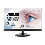 ASUS VP229Q 21.5? Monitor, 1080P Full HD, 75Hz, IPS, FreeSync/Adaptive-Sync, Eye Care, HDMI DisplayPort VGA, Frameless, VESA Wall Mountable BLACK