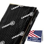 CANOPUS Professional Sound Deadening Mat for Cars, 50 mil 5 sqft, Pack of 5 Sheets, Butyl Sound Deadener Mat, Audio Car Sound Dampening Material for Car Trunk, Door, Floor and Ceiling, Black