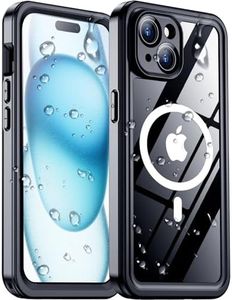 Red2Fire 2024 New Designed for iPhone 15 Case Waterproof, [Compatible with MagSafe][Built-in Camera & Screen Protector][Full Body Shockproof][IP68 Waterproof][Dustproof] Phone Case for iPhone 15 6.1"