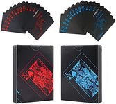 Playing Cards, Poker Cards, Waterproof PVC Card Decks, Suitable for Shuffling Machine, Party Game Fun Creative Gift Practical Magic Poker (1 Deck of Cards) (Red)