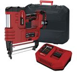 LUMBER JACK 20V Cordless 18 Gauge Nail & Staple Gun Brad Nailer Stapler with 2Ah Lithium Battery Charger & Carry Case, Woodworking Home Renovation DIY
