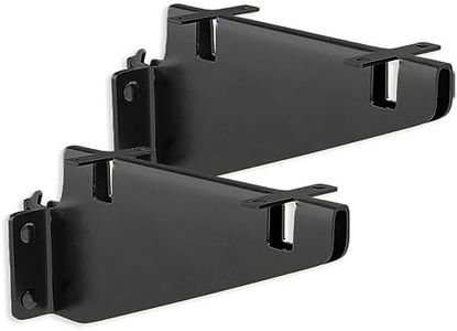 DC Cargo Mall 2 E Track Fixed Shelf Brackets | DIY Zinc-Plated Accessories for Shelves in Enclosed Trailer, Truck, Warehouse, Garage