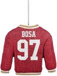 FOCO - NFL Football Holiday Sweater Resin Xmas Christmas Tree Hanging Ornament (San Francisco 49ers - Joey Bosa)