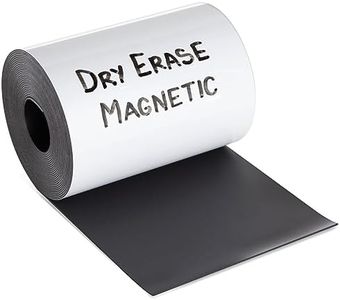 1 Pack Dry Erase Reusable Magnetic Tape Roll (4 Inch x 15 Foot) for Organizing Packaging, Customizable Classroom Whiteboard Reminders, Calendar, Scheduling