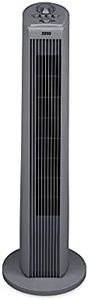 Zuvo 30" Oscillating Tower Fan, 3 Speed Setting Bladeless Portable Fan with 120 Minutes Timer, Quiet Operation Space-Saving fan for Home Living room and office (Gray)