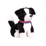 Our Generation – Posable Pet Dog Plush – Stuffed Animal Toys – 18-inch Doll Accessories – Pretend Play – Kids Ages 3 Years Old & Up – Border Collie Pup