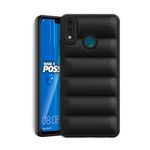 Plus Puffer Case Camera Protection Soft Back Cover for Huawei Y9 (2019) - Black