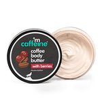 mCaffeine Coffee & Berries Body Butter with Shea Butter for Deep Moisturization & Soft Skin -Nourishes Dry Skin | Vitamin C Rich Non-Sticky Moisturizer with Fruity Coffee Aroma | For Women & Men -100g