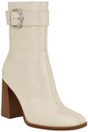 Nine West Womens Taress Mid Calf Boot, Cream 150, 7