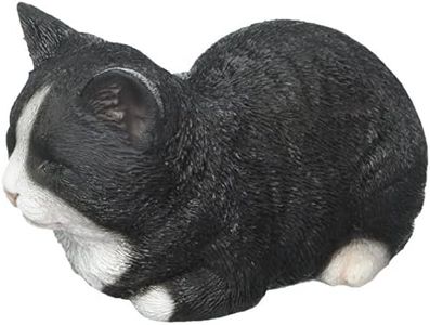 Hi-Line Gift Ltd Sleeping Cat Statue, Black/White