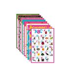 LADECOR Kid's Paper Educational Unframed Thick Posters with Tape Early Learning (Multicolour, 12 X 18-Inch) - Set of 10