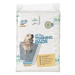 Basil 25 Absorbent Training Pee Pads with Activated Carbon & Leak Proof (Size - 45x60 Cms) for All Pets Dogs, Puppy, Peeing Toilet Trainer Mats, Potty Pads