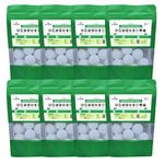 Hymie 100Gm, Pack of 8 Naphthalene Balls White Dambar Goli Stain-Free Insect Repellant Mothballs Sanitary Cubes for Commercial Use Cloth Wardrobe, Almirah, Bookshelves, & Drawers