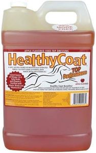 HealthyCoat Feed Supplement for Horses: 2.5 Gallon. Skin, Coat, Body Condition, Performance, Allergies, Immune System, Hoof, Joint, Omega 3 & 6 Fatty Acids