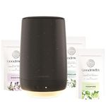 GOODMELTS Acrylonitrile Butadiene Styrene Aroma Diffuser Wax Melting Starter Kit- Includes 1 Wax Warmer & 3 Scented Soy Wax Melts | (Aromatherapy Midnight)