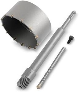 BINOTA Sierra Perforadora Hormigón 115 mm con Vástago SDS Plus 220 mm para Cemento, Ladrillo, Piedra, Pared