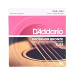 D'Addario Set Acoustic Guitar Phos Bronze Sup Lt (EJ23)