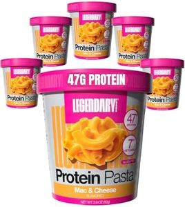 Legendary Foods 47g Protein Pasta, Keto Mac and Cheese, 7g Net Carbs, Gluten Free, Single Serve High Protien Meal, Ready in Minutes, 6 Pack