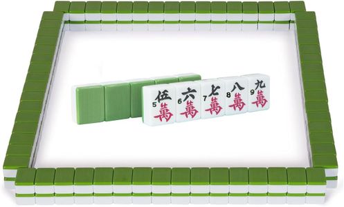 LANYOTA Chinese Mahjong Set – Green Tiles and Case