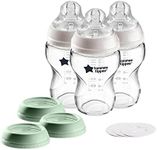 Tommee Tippee Closer To Nature 3 In 1 Convertible Glass Baby Bottles - 9oz, 3ct