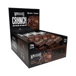 Warrior Crunch - High Protein Bars - 20g Protein Each Bar - Low Carb, Low Sugar Snack - 12 Pack x 64g (Fudge Brownie)