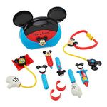 Disney Store Official Mickey Mouse Doctor Playset for Kids, 10 Pc., Set Includes Carry Case, Stethoscope, Thermometer, Flashlight and More, Suitable for Ages 3+