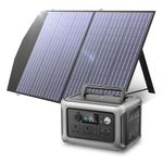 ALLPOWERS Portable Power Station R600, 600W/ 299Wh LiFeP04 Battery Solar Generator with 1x 100W Foldable Solar Panel Included for Outdoors Camping Travel Fishing Emergency Power Supply Backup