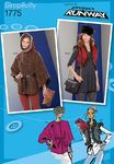 Simplicity Project Runway Pattern 1775 Misses Cape, Vest, Hat, Hood, Bag and Clutch Sizes 6-26 XS-XXL