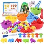 106 PCS Counting Animal Matching Ga