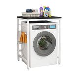 VETERS Dryer Stand Laundry Shelf over Washing Machine Storage Unit for Front Loader Washing Machine & Tumble Dryer,free Standing Bathroom Storage Unit