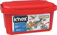 K'NEX | Creation Zone Building Set 50 Model | 417 Piece Educational Learning Kit with Storage Tub, Engineering Construction Toys for Kids 5+ | Basic Fun 16511