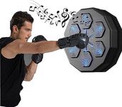 Upgraded Boxing traing Machine, Smart Music Wall Mounted Punching Sports Equipment Rechargeable LED Light, Hand/Eye/Speed Reaction for Kids/Adults/Home Workout/Stress Relief