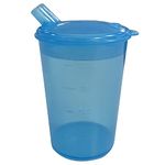 Adult Drinking Cup with Spout, Sippy cup for adults ideal for Those who Struggle with Solid Foods, Adult sippy cup for Elderly, Less able , beakers for adults with Lip Spout Non Spill Cups 200ml